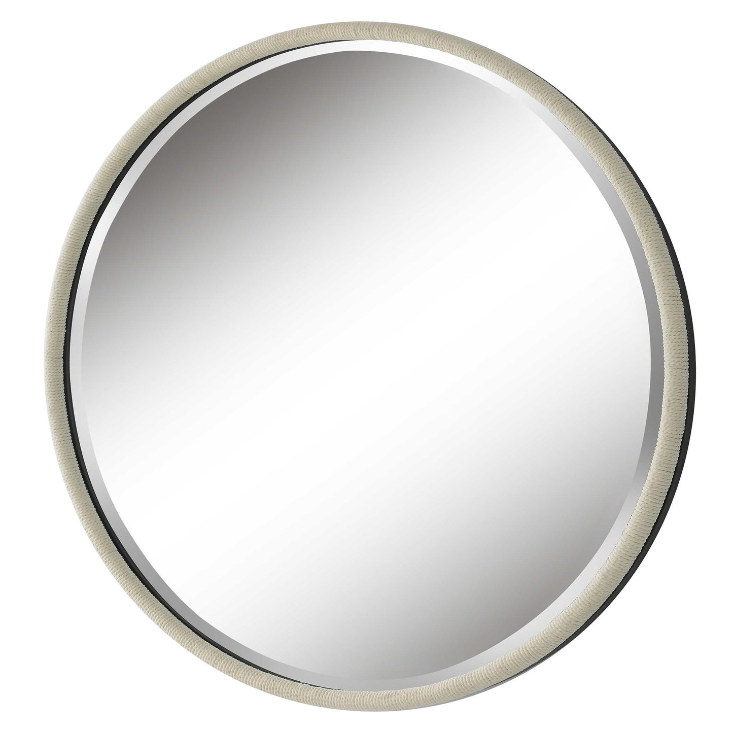 Uttermost Ranchero Round Mirror, White 09908