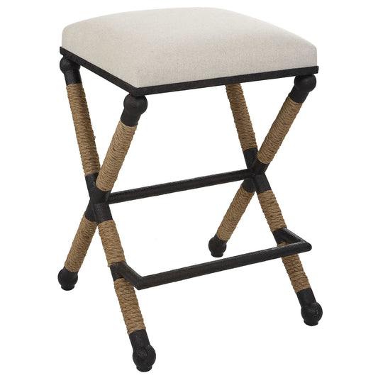 Uttermost Firth Counter Stool, Oatmeal 23709