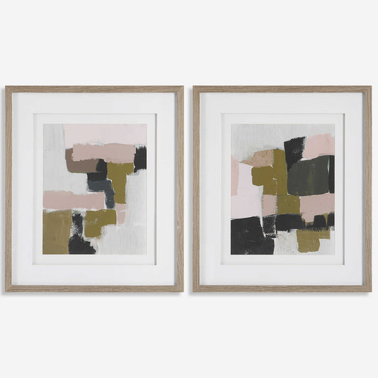 Color Block Framed Prints 41453 (Set of 2)