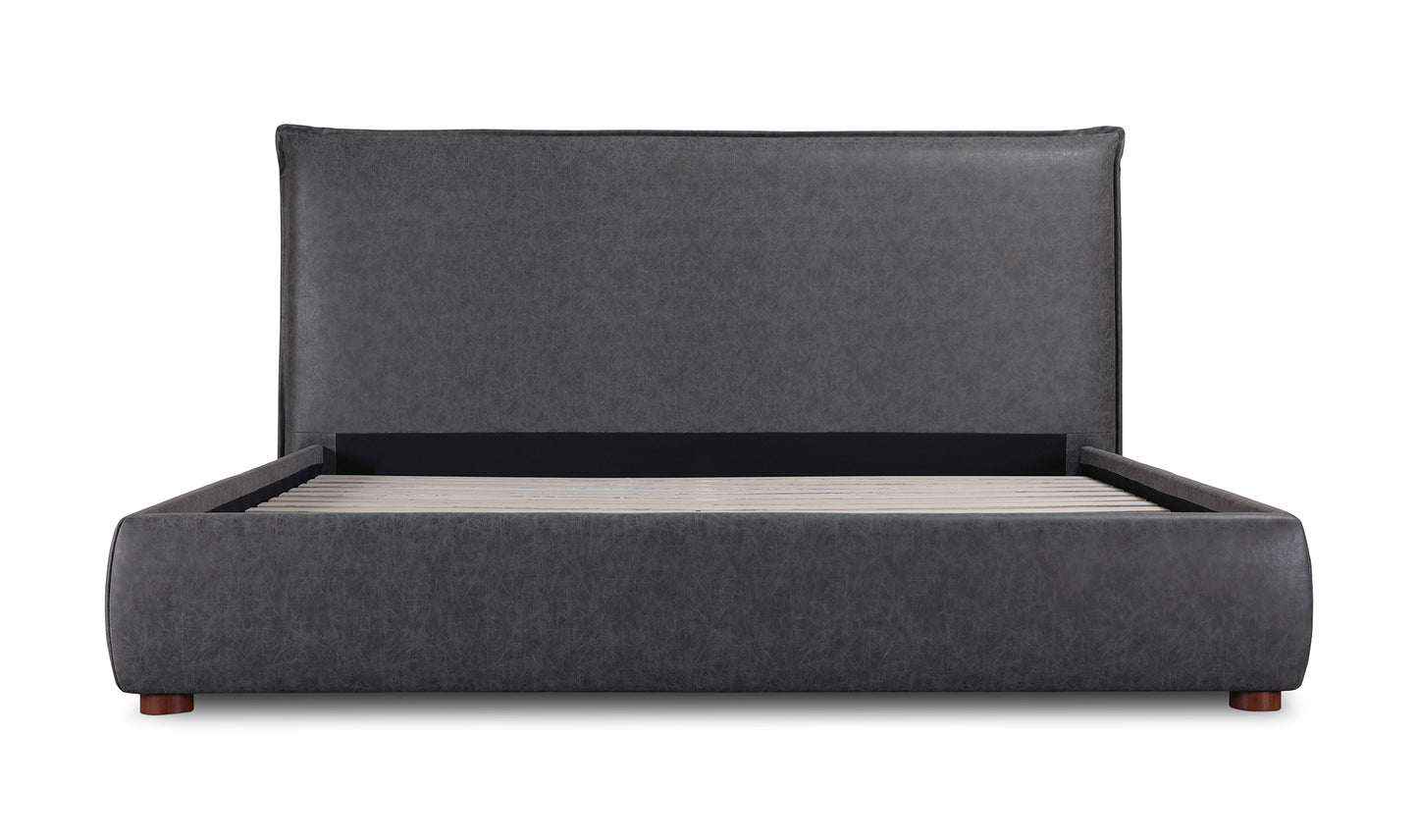 Moe's Luzon King Bed Slate Vegan Leather RN-1130-07-0