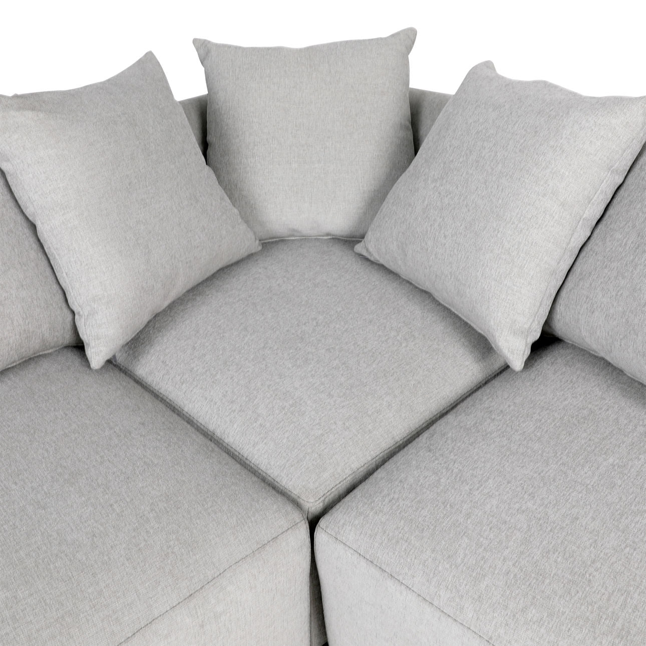 Dovetail Marcia L-Shape Sectional DOV64004-GREY