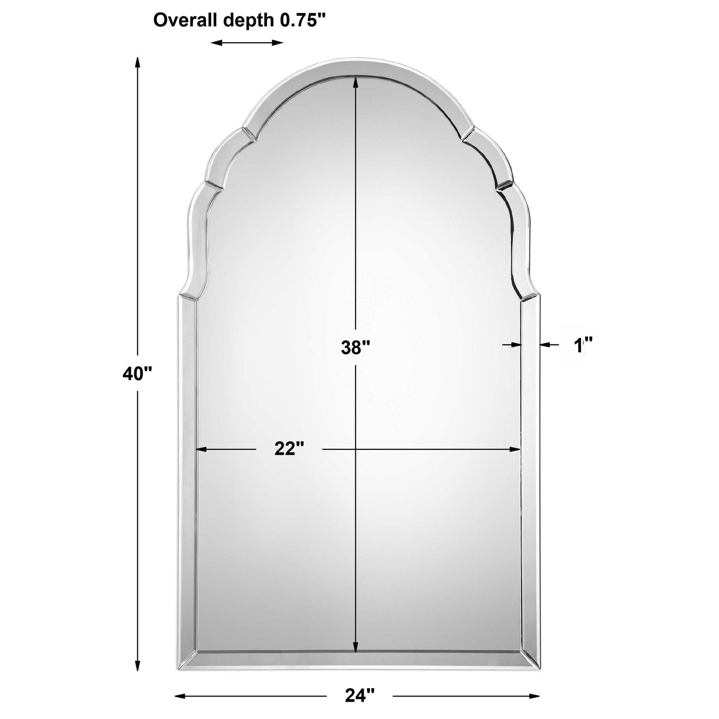 Uttermost Brayden Frameless Mirror 09149