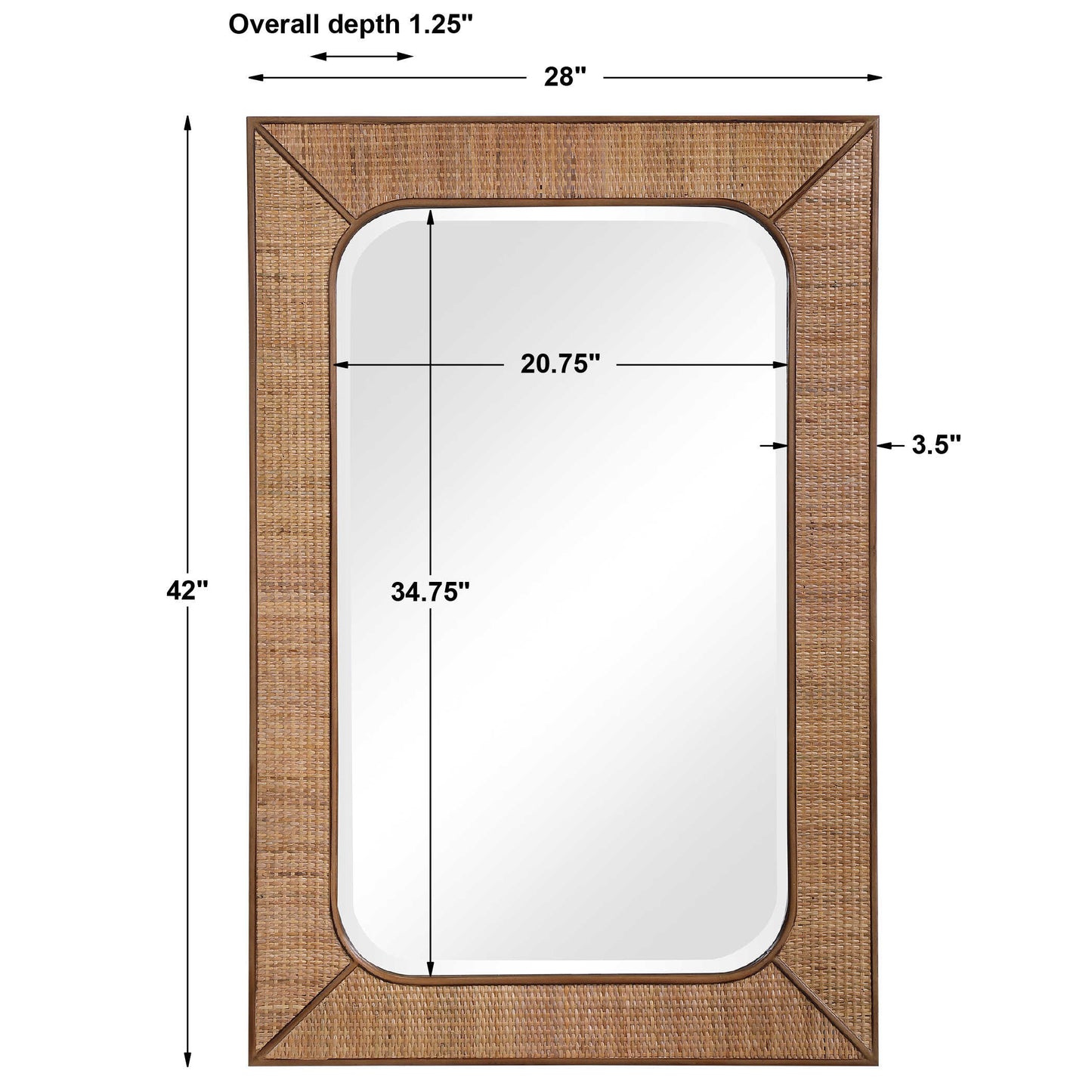 Uttermost Tahiti Mirror 09687