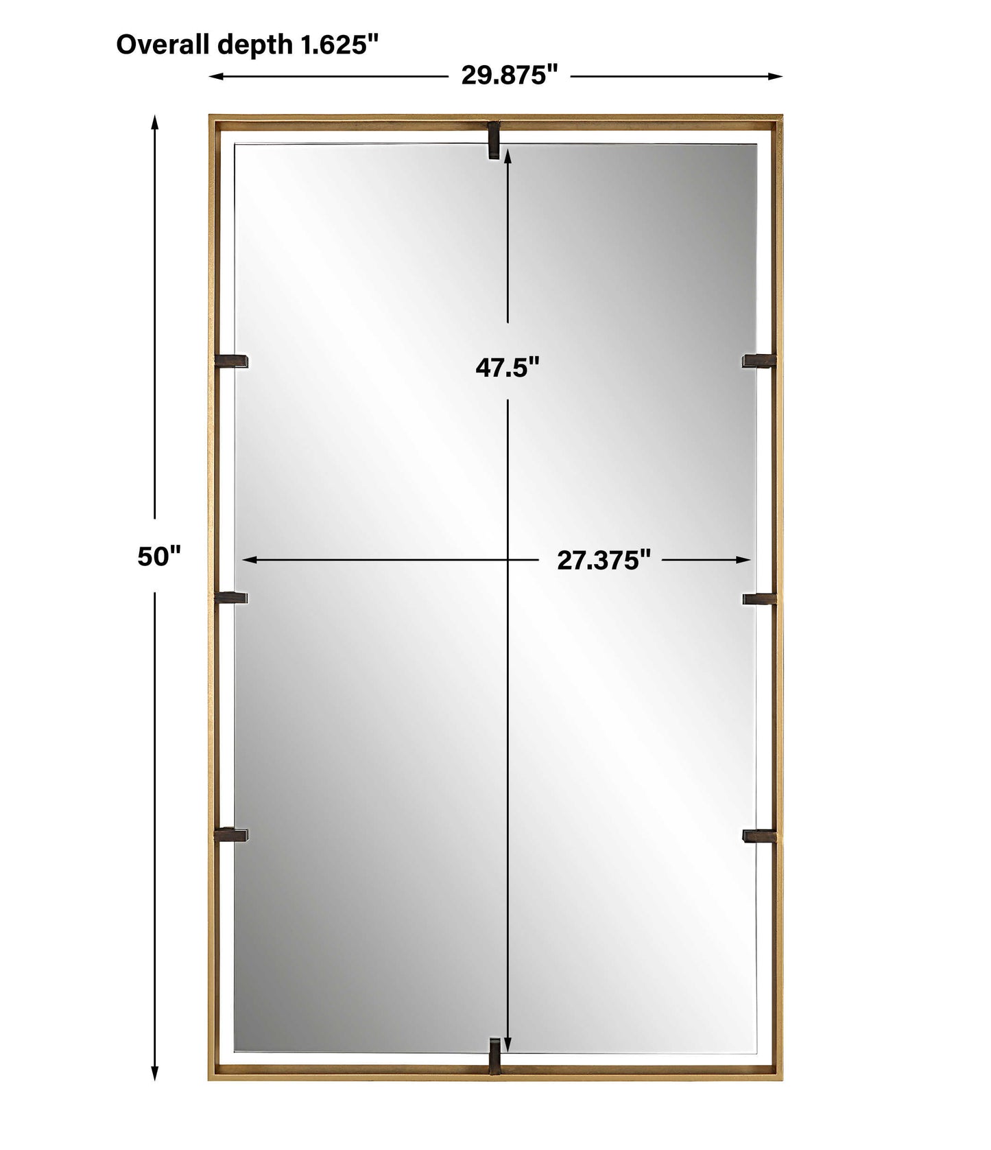 Uttermost Egon Mirror, Gold 09754