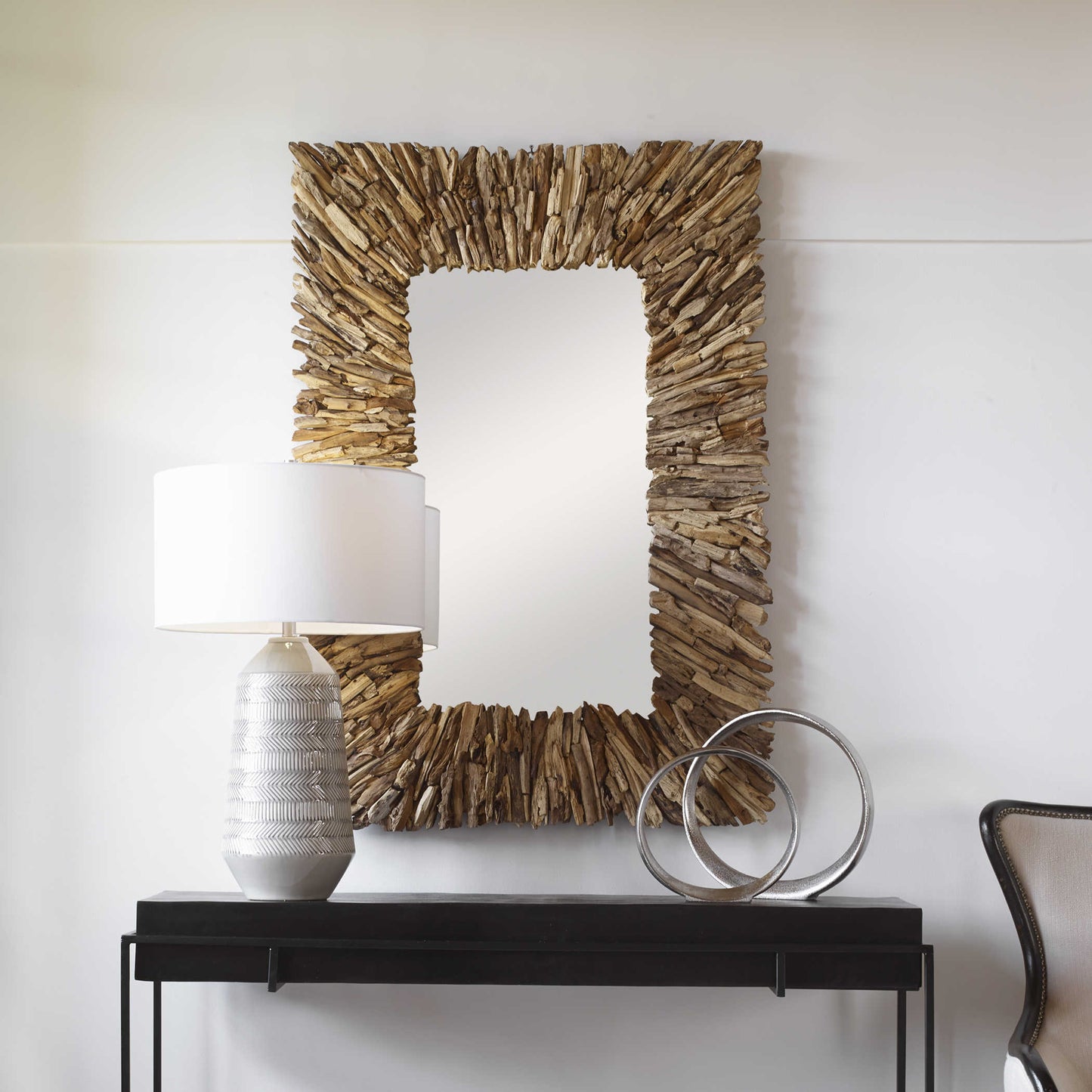 Uttermost Teak Branch Mirror, Natural 09783