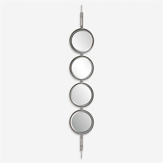 Uttermost Button Mirror, Silver 09842