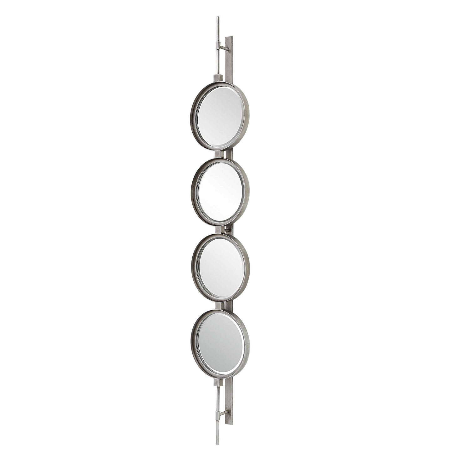 Uttermost Button Mirror, Silver 09842