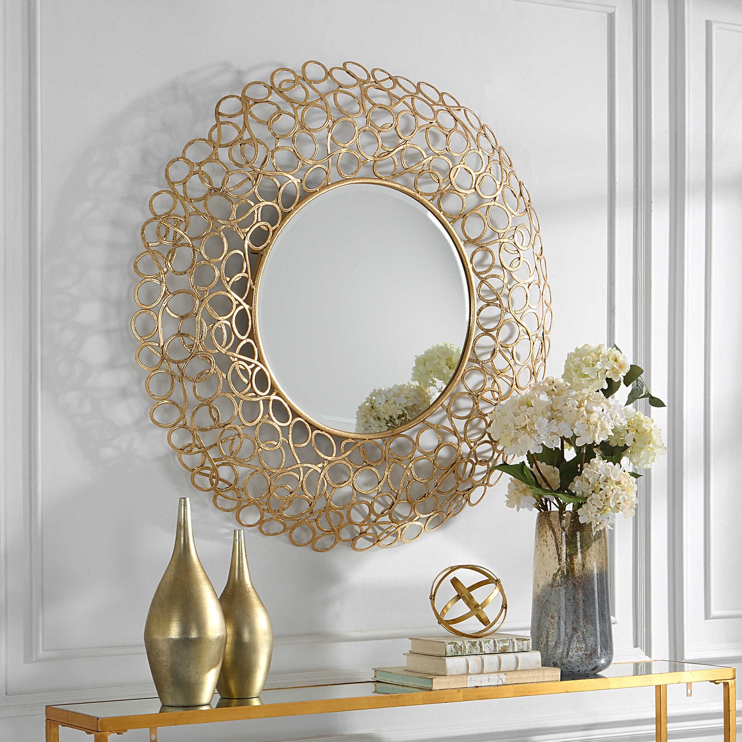 Uttermost Swirl Round Mirror 09850