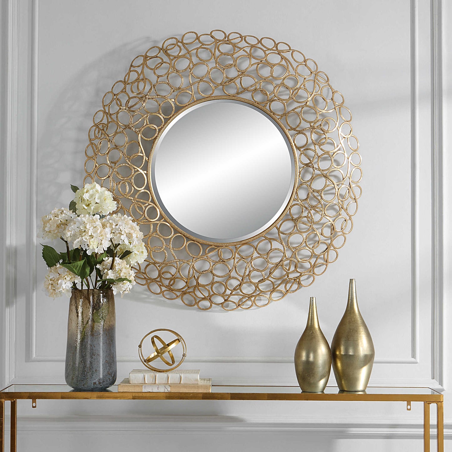 Uttermost Swirl Round Mirror 09850