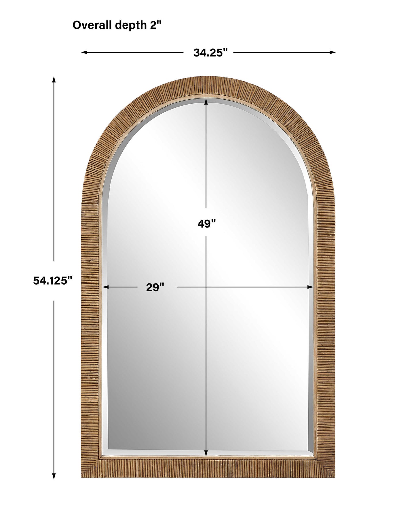 Uttermost Cape Arch Mirror, Natural 09856