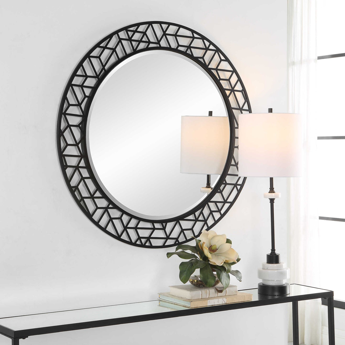 Uttermost Mosaic Round Mirror 09907