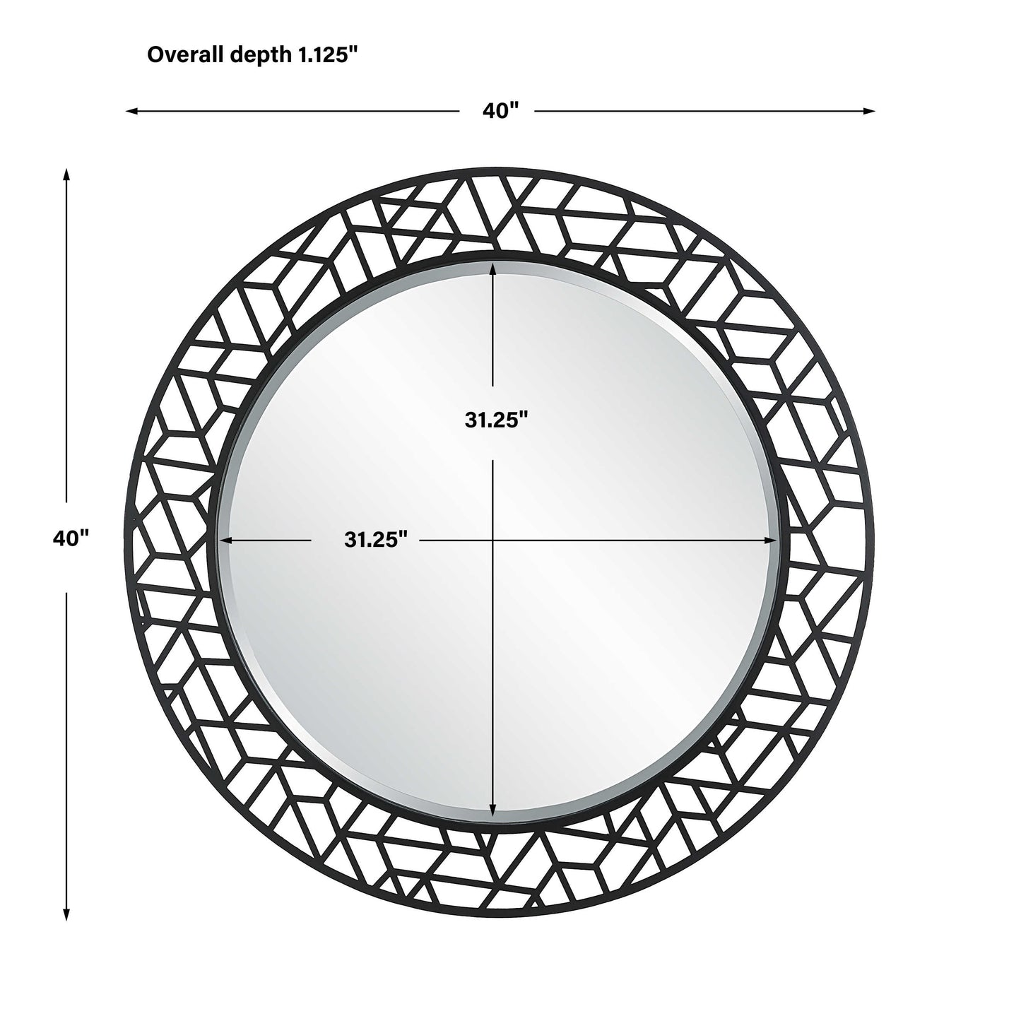 Uttermost Mosaic Round Mirror 09907