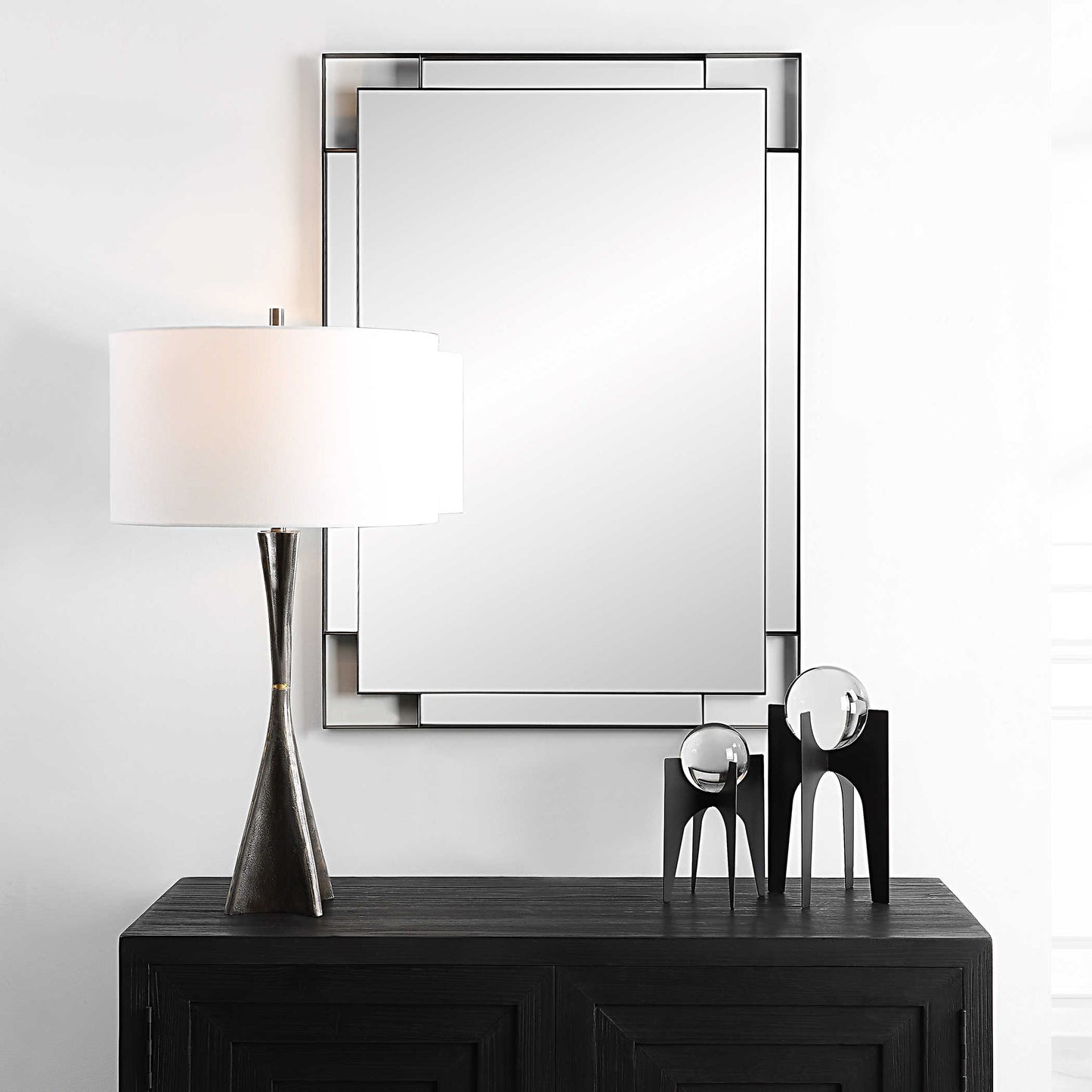 Uttermost Stellan Mirror, Black 09938