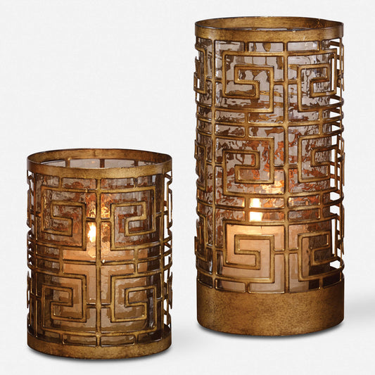 Ruhi Hurricane Candleholders (Set of 2)