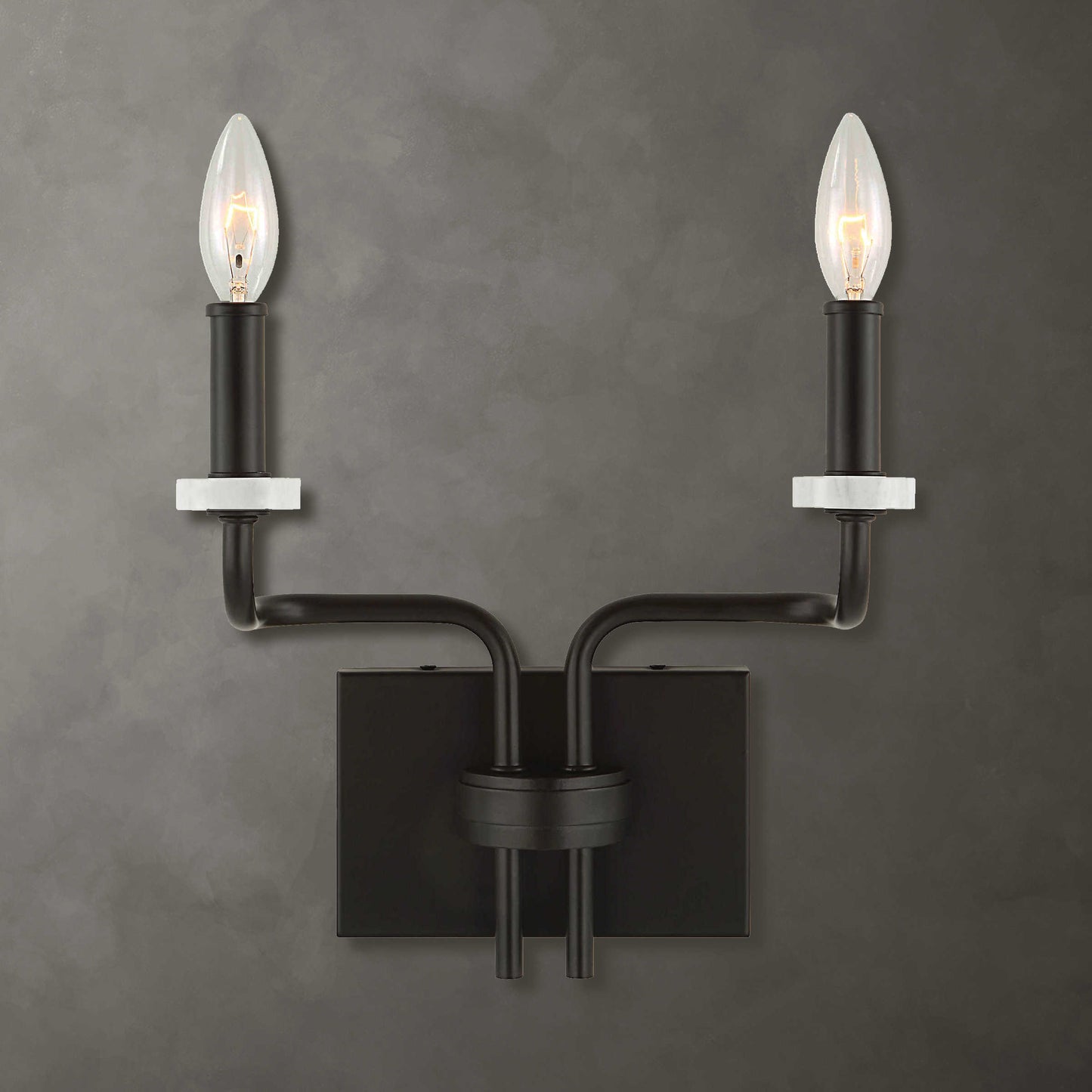 Uttermost Ebony Elegance, 2 Lt Sconce 22551