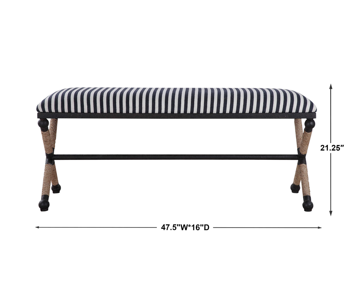 Uttermost Braddock Bench 23527