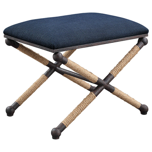 Uttermost Firth Small Bench, Navy 23598