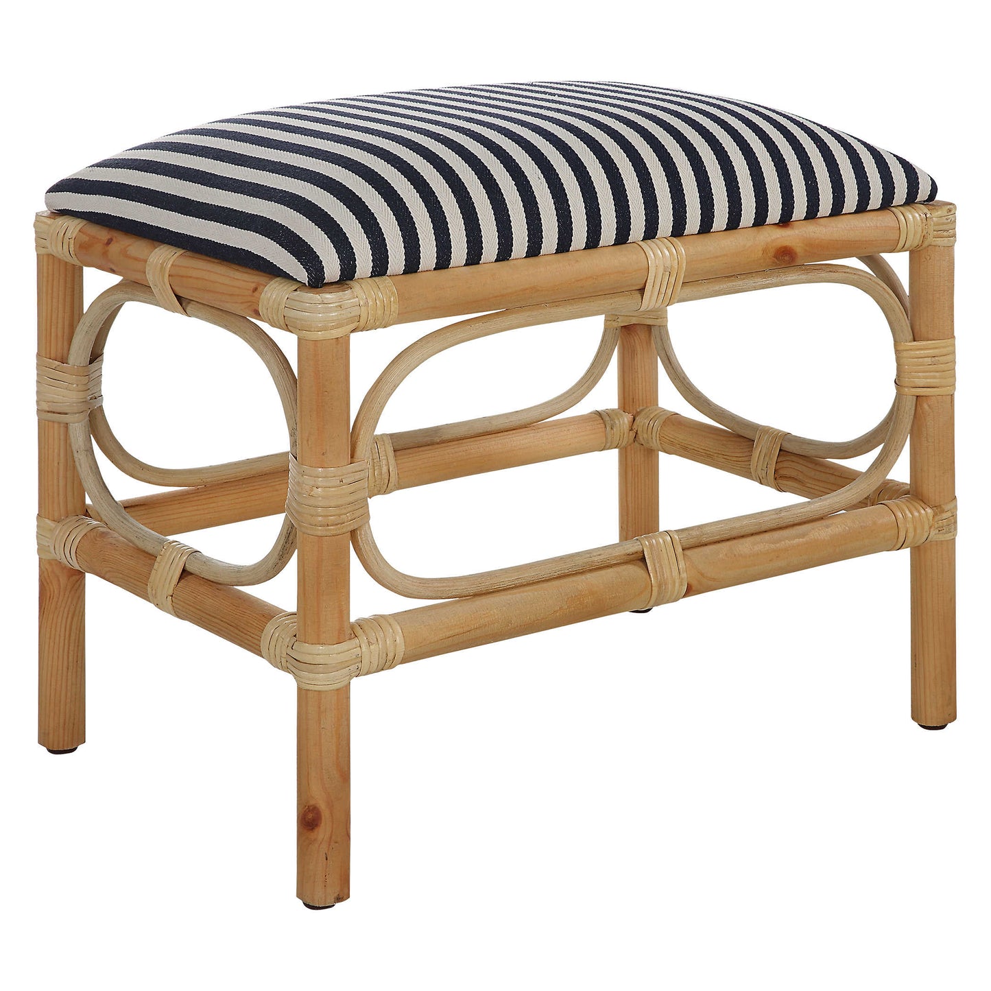 Uttermost Laguna Small Bench, Striped 23666