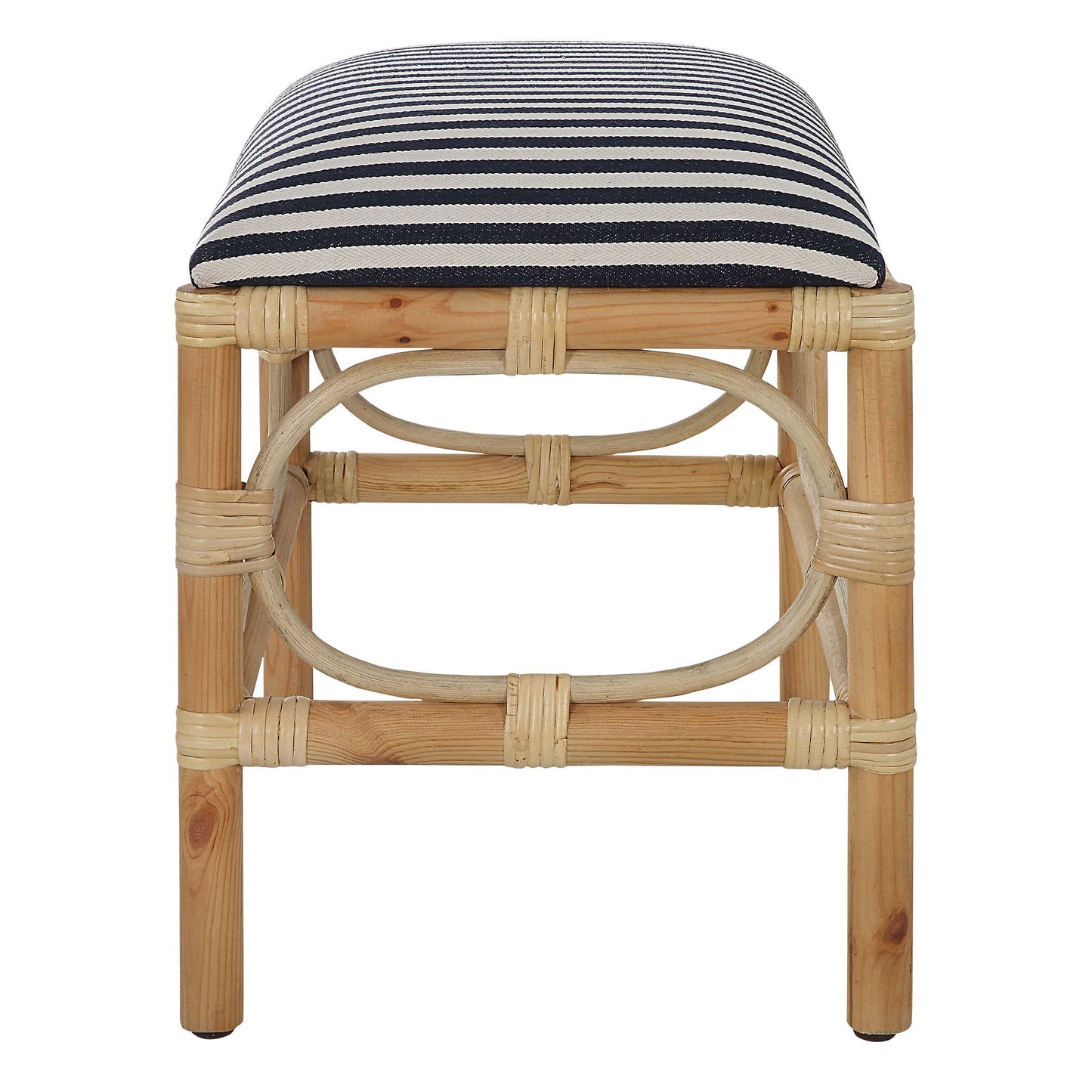 Uttermost Laguna Small Bench, Striped 23666