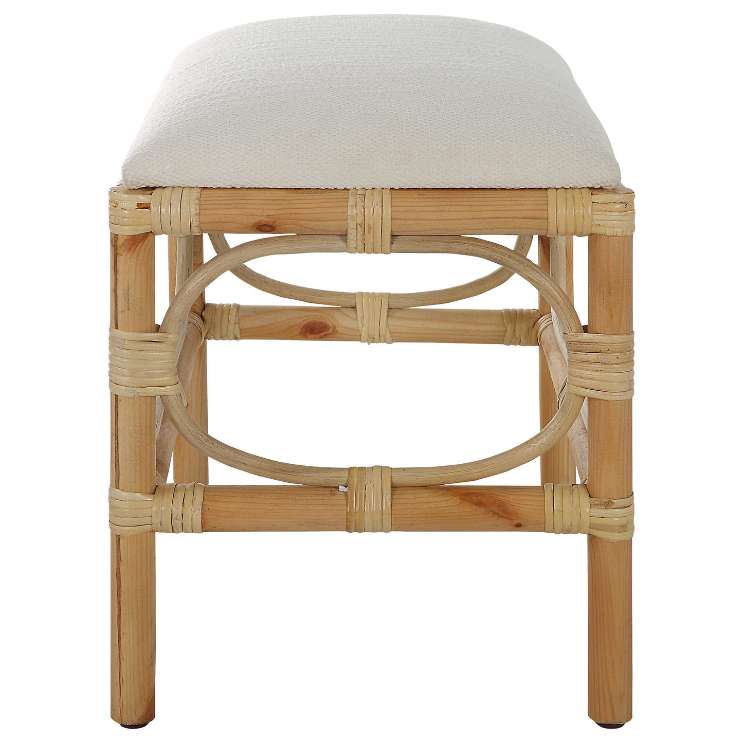 Uttermost Laguna Small Bench, White 23668