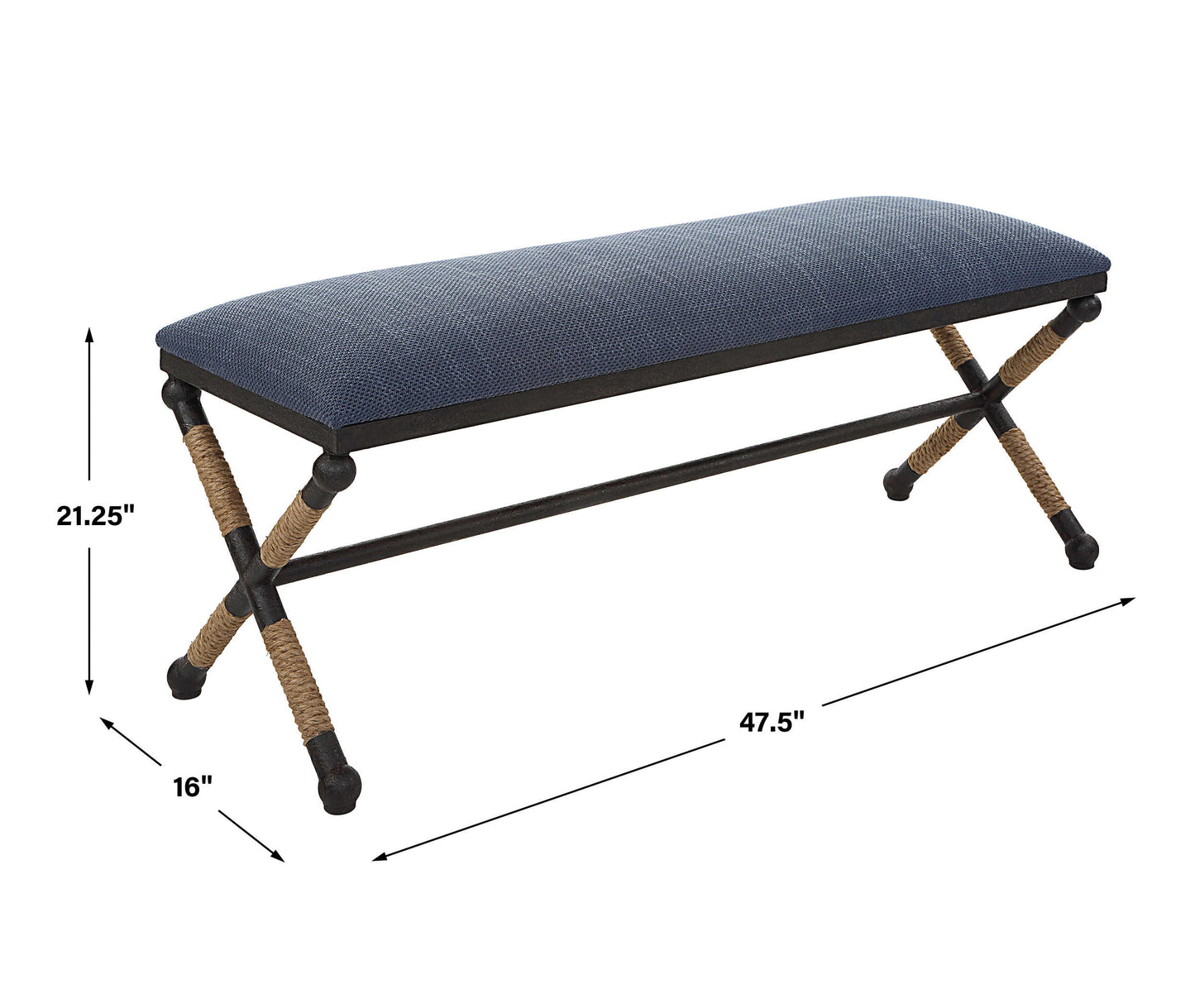 Uttermost Firth Bench, Navy 23713