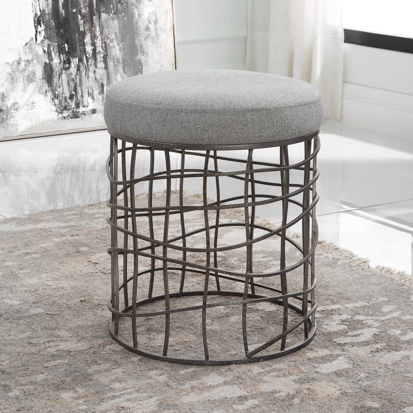Uttermost Carnival Accent Stool 23748