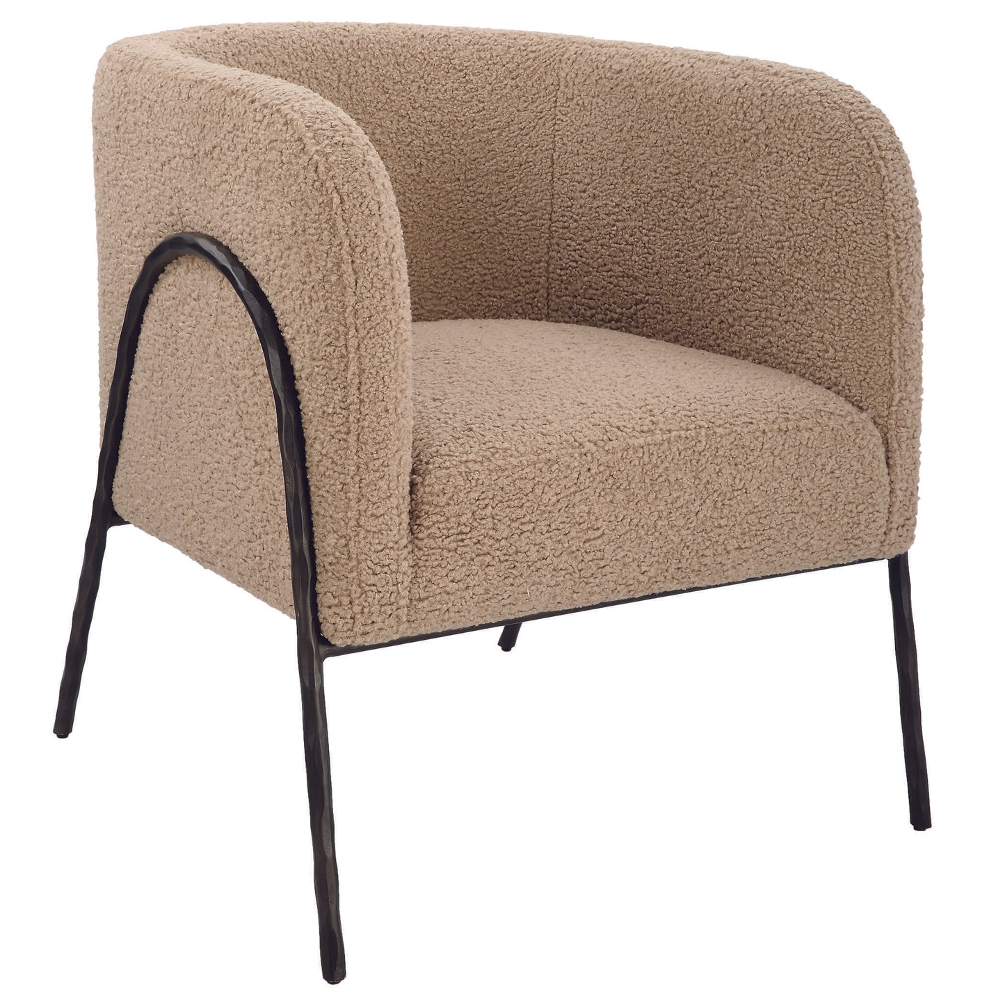 Jacobsen Accent Chair, Latte Shearling