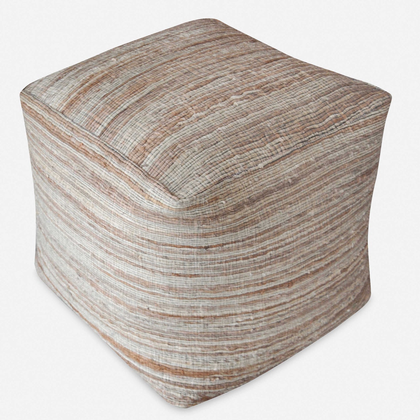 Uttermost Shiro Pouf, Beige 23958