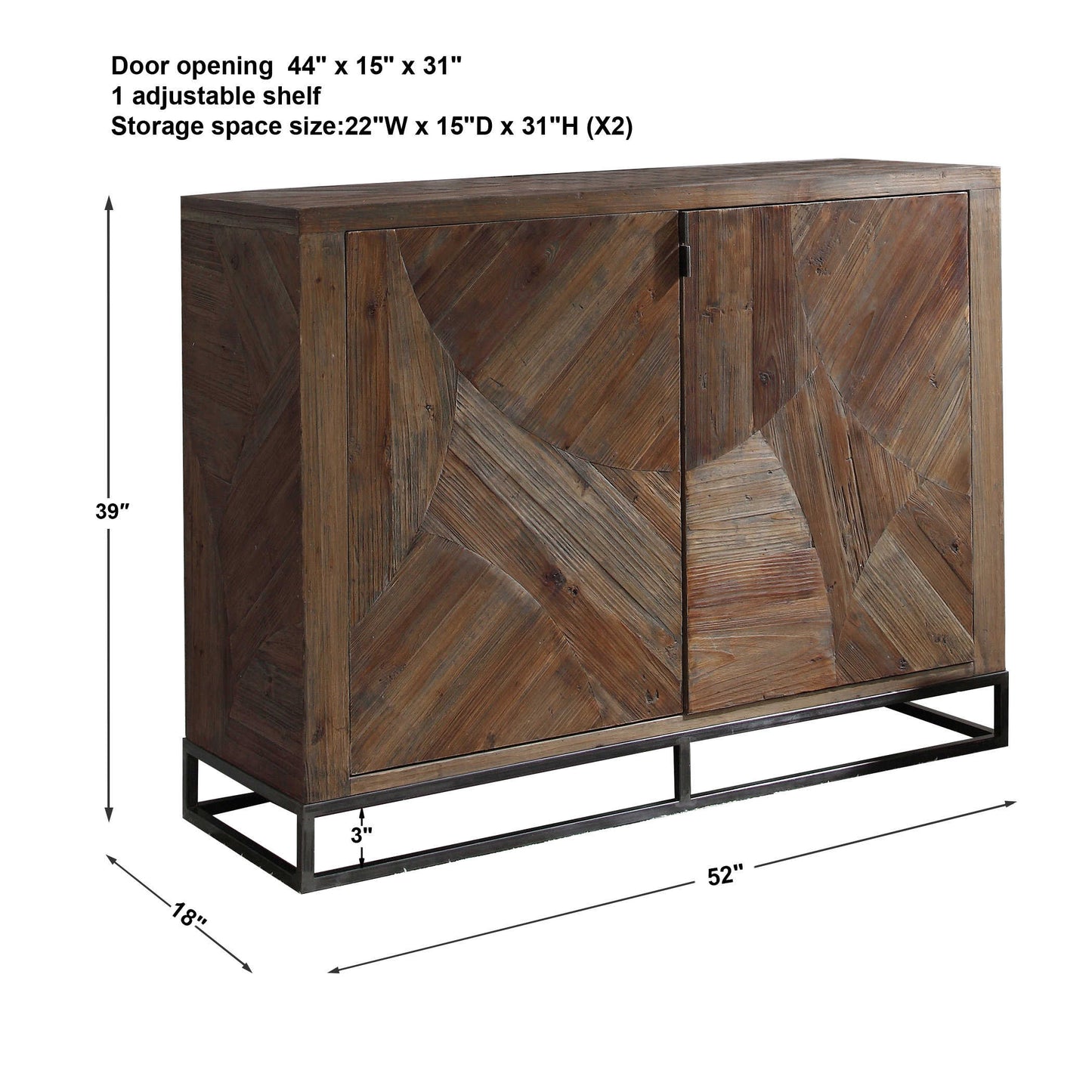 Uttermost Evros 2 Door Cabinet 24932