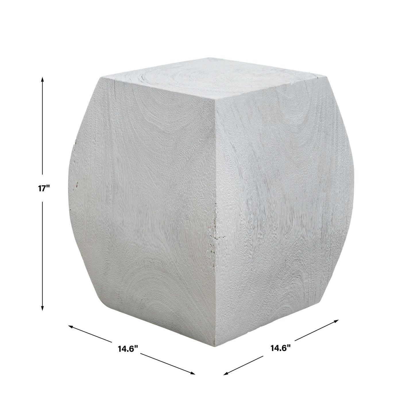 Uttermost Grove Accent Stool Ivory 25295