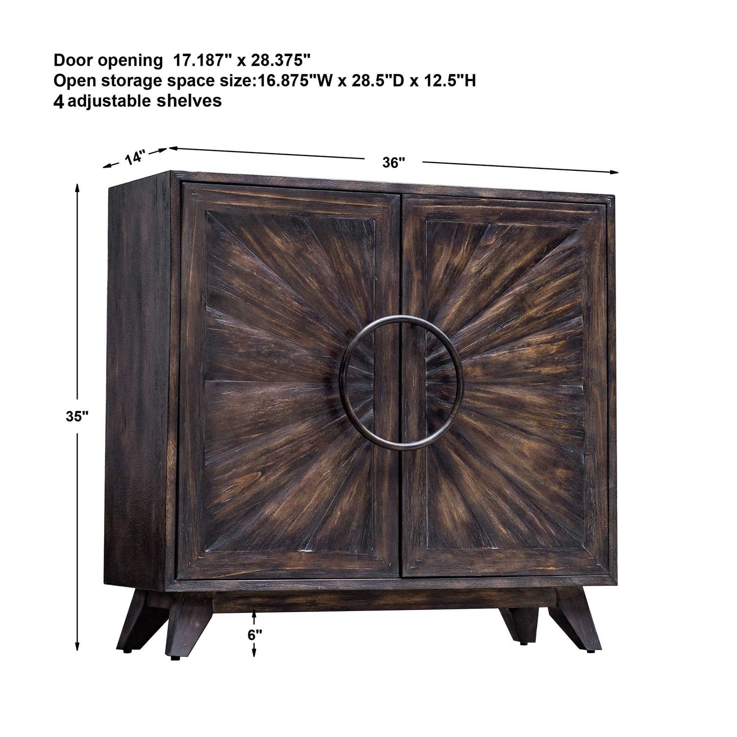 Uttermost Kohana 2 Door Cabinet 25842