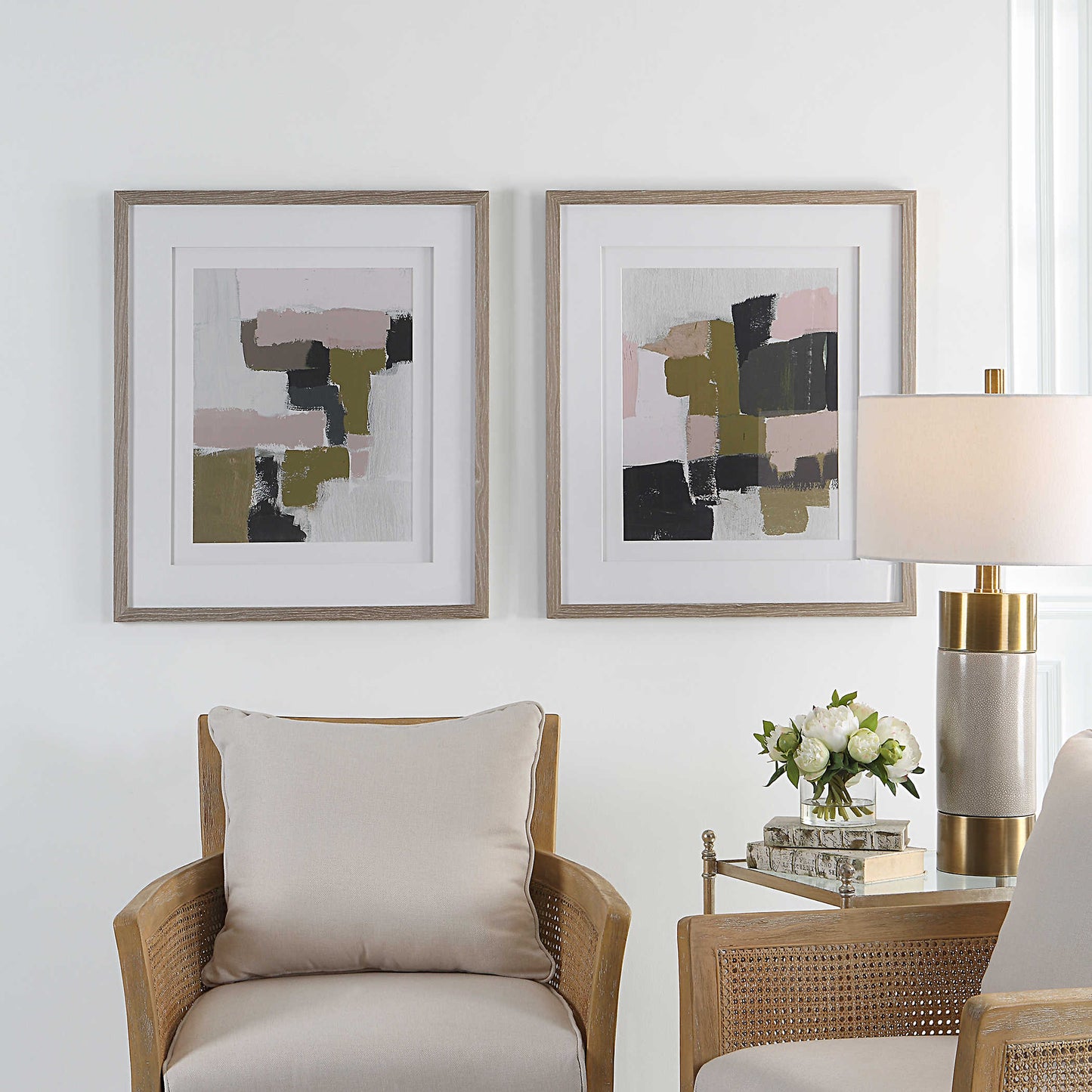 Uttermost Color Block Framed Prints 41453 (Set of 2)