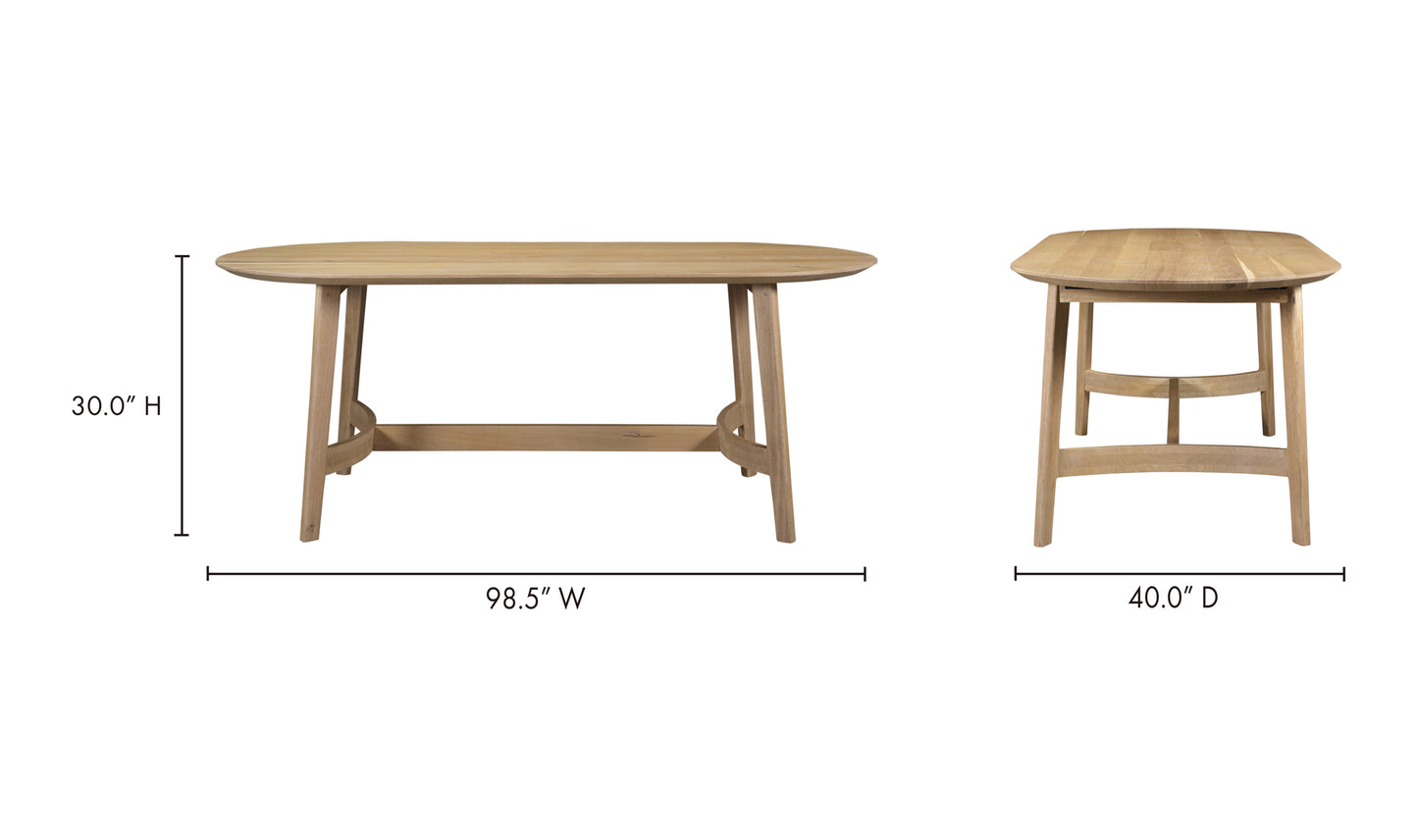 Moe's Trie Dining Table Large Natural VE-1098-24-0