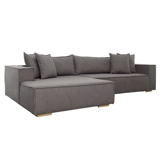 Dovetail Clarisse Chaise Sectional GAS1003R-CHAR-122