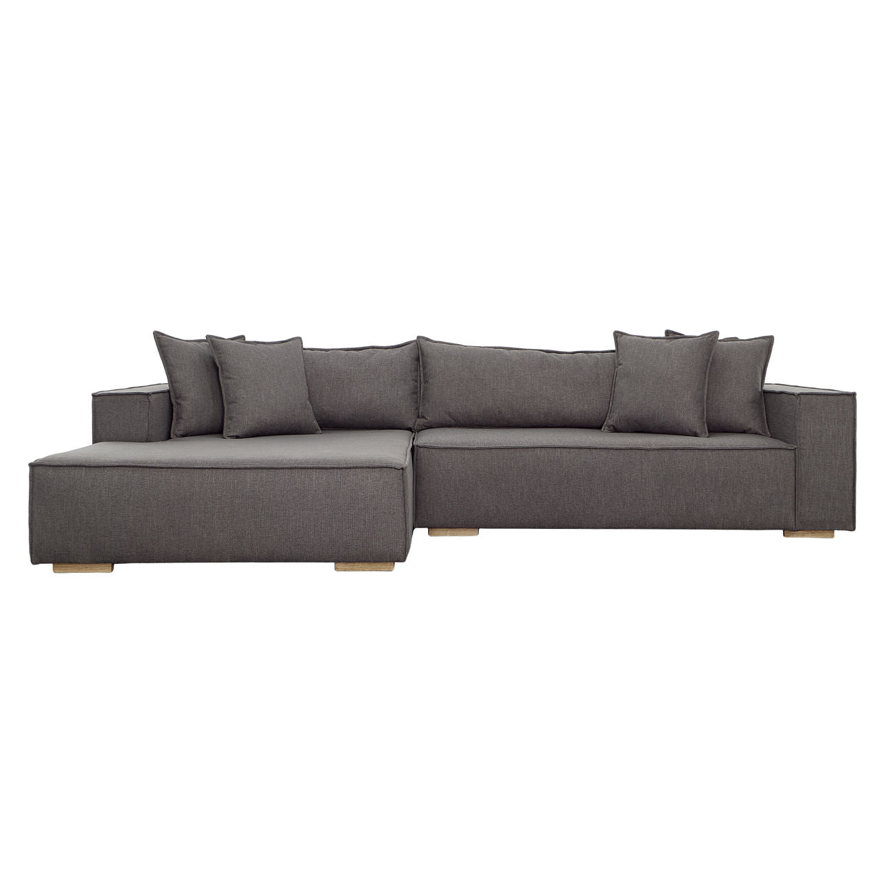 Dovetail Clarisse Chaise Sectional GAS1003R-CHAR-122