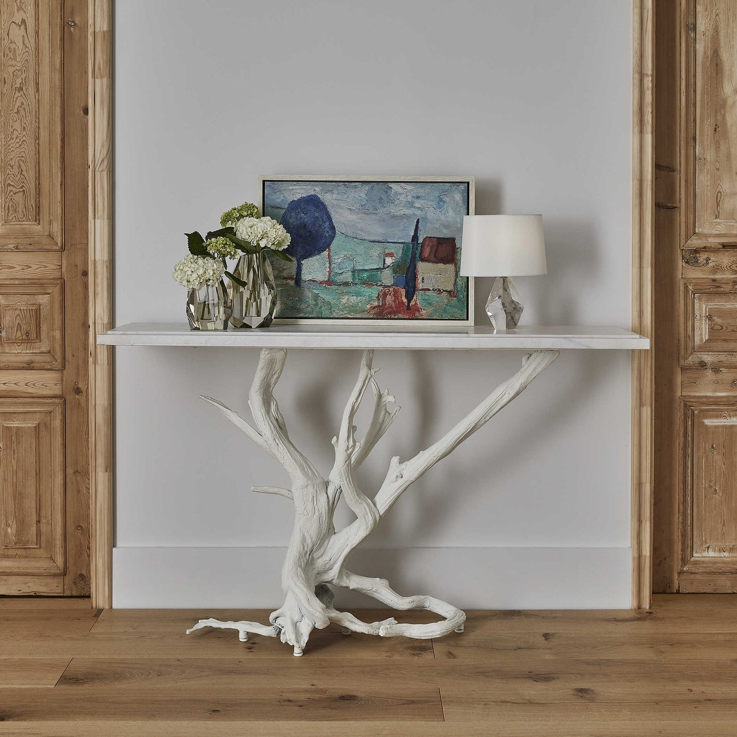 Revelation by Uttermost Big Sur Console Table - Matte White R25140