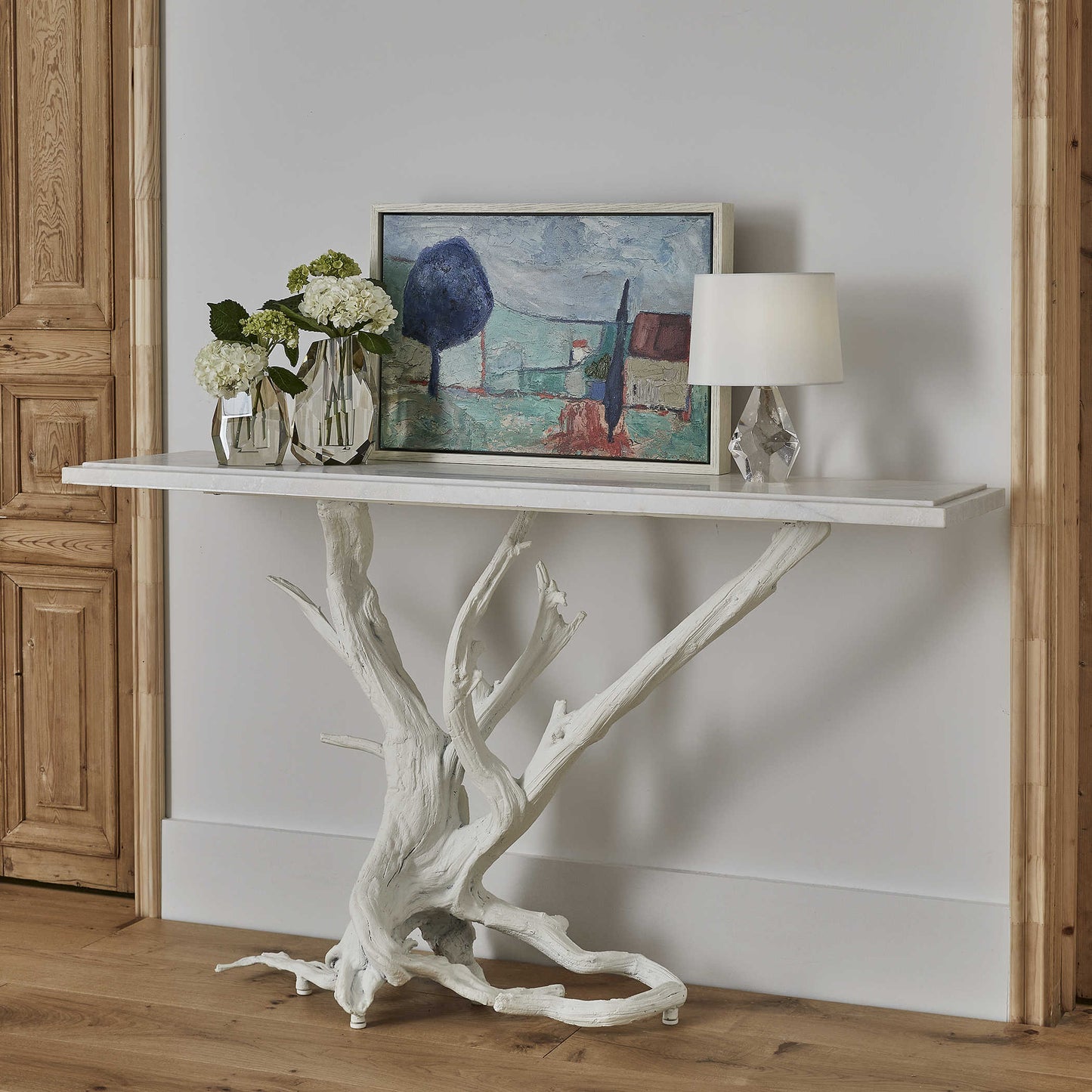 Revelation by Uttermost Big Sur Console Table - Matte White R25140